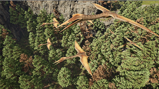 怪兽巢穴游戏截图-机械三角龙群体场景